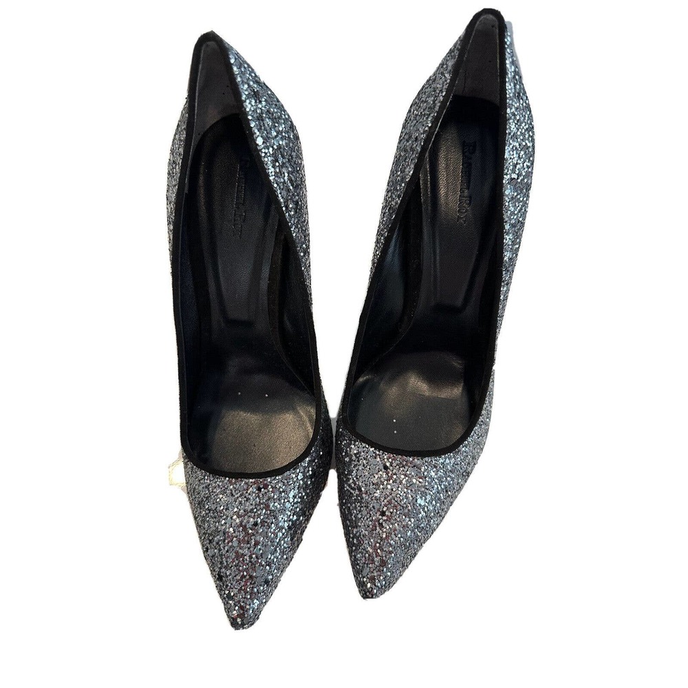 Rachel Roy Shoes - Womens Pewter Glitter Gardner Pumps Heels - Size 7.5